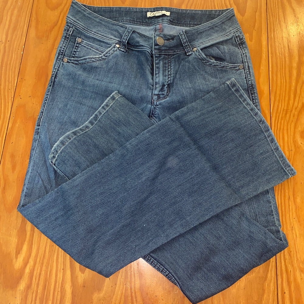 CAbi bootcut blue jeans size 6